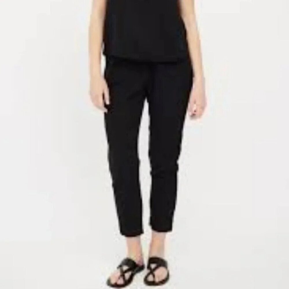 Xirena Black  Textured Cropped Tapered Jogger Pants XS